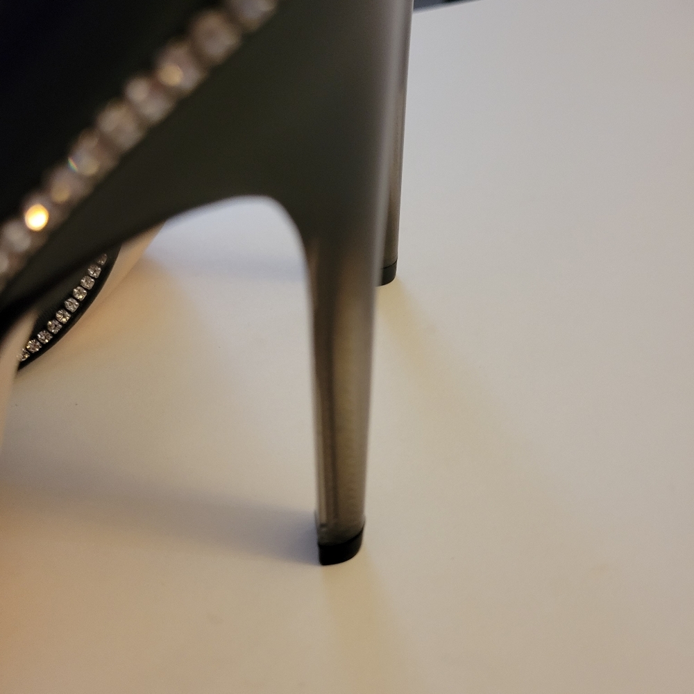 Good American Open Square Toe Heels, color black Size 7 - Picture 7 of 10